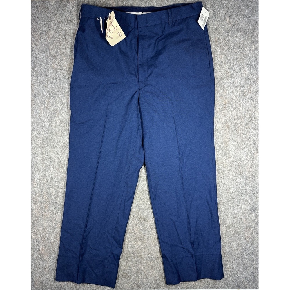 US Military Dress Pants 36R Blue Wool Poly Defense Logistics Agency NWT